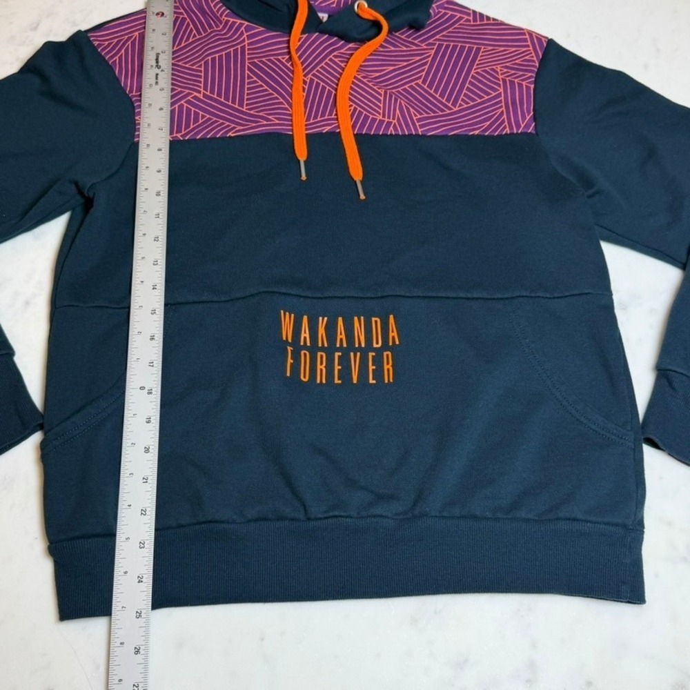 Marvel Black Panther Wakanda Forever Hoodie Disney Parks Black Small S - Picture 6 of 10